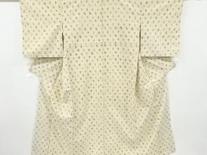 アンティーク　絣柄織り出しお召着物